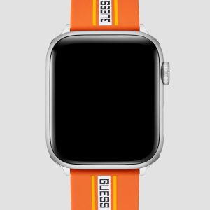 Monogram Tape Orange Silicone 42-44 mm Band for Apple Watch®