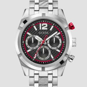 Silver-Tone Chronograph Watch