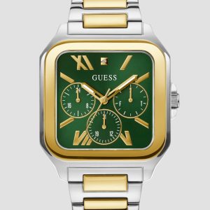 Multi-Tone Square Multifunction Watch