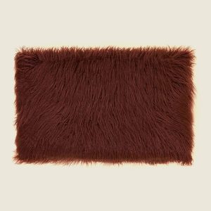 Helma Rectangular Faux-Fur Pillow