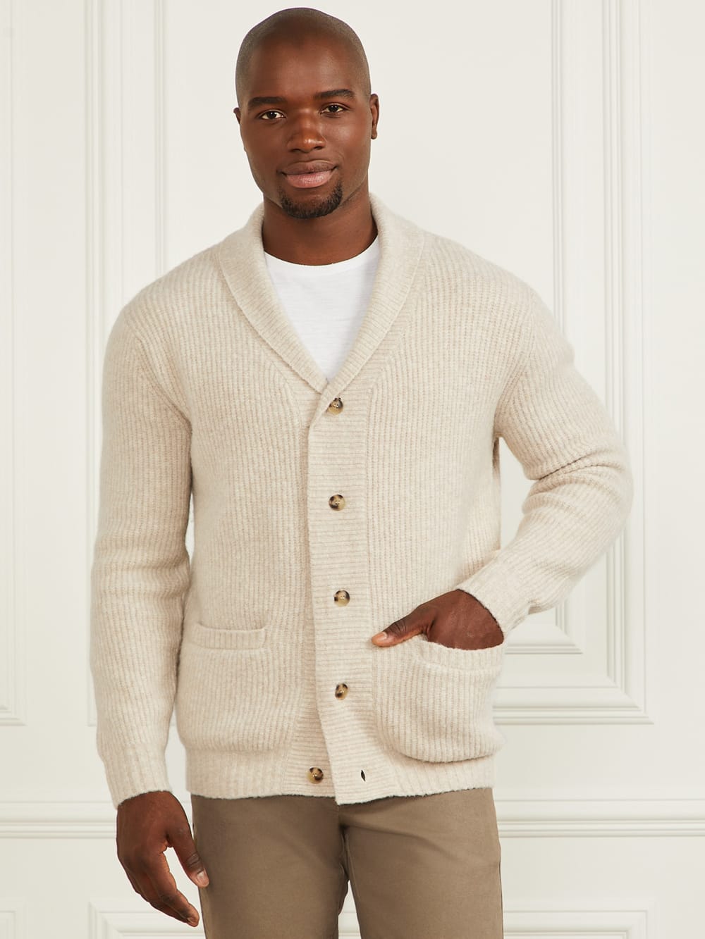 Wool-Blend Cardigan Sweater - Image 3