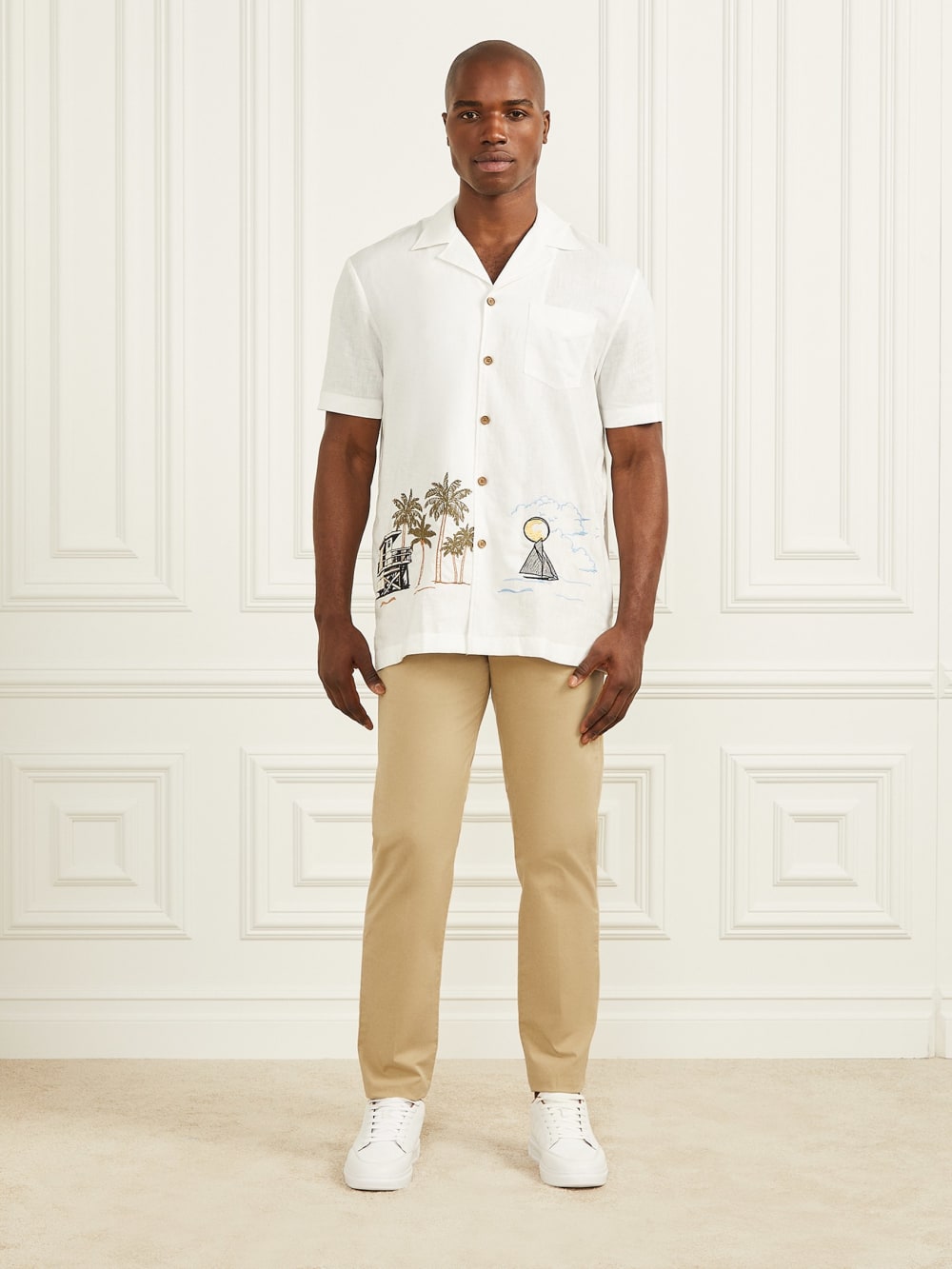 Eco Billy Embroidered Bowling Shirt - Image 2