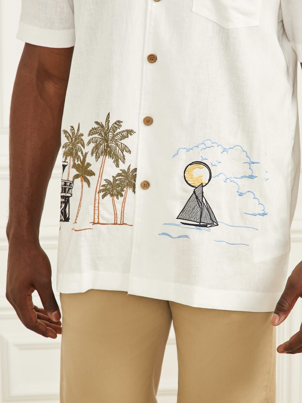 Eco Billy Embroidered Bowling Shirt - Image 3