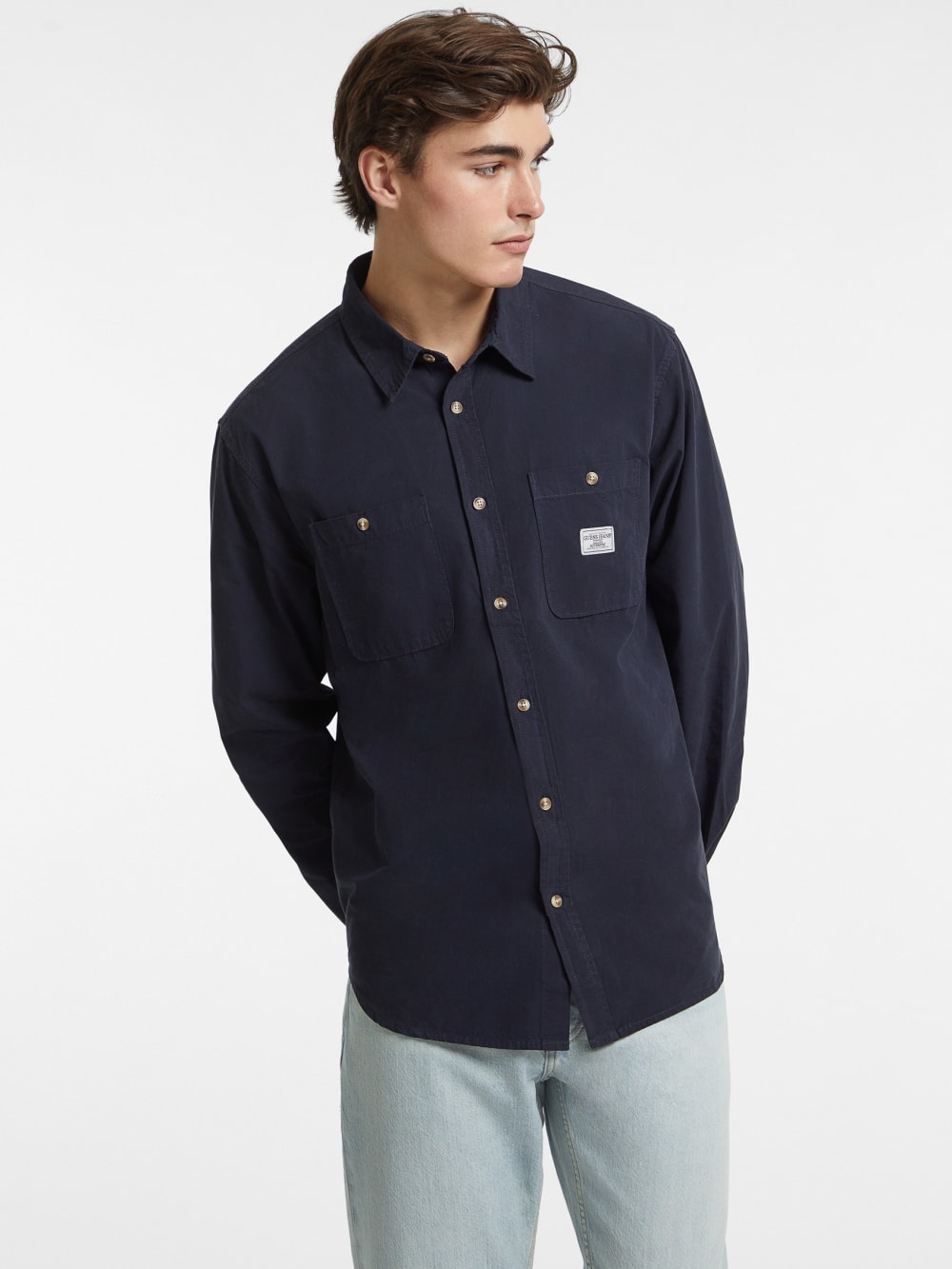 Long-Sleeve Pocket Shirt