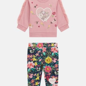 Sweatshirt and Floral Pants Set (0-24M)