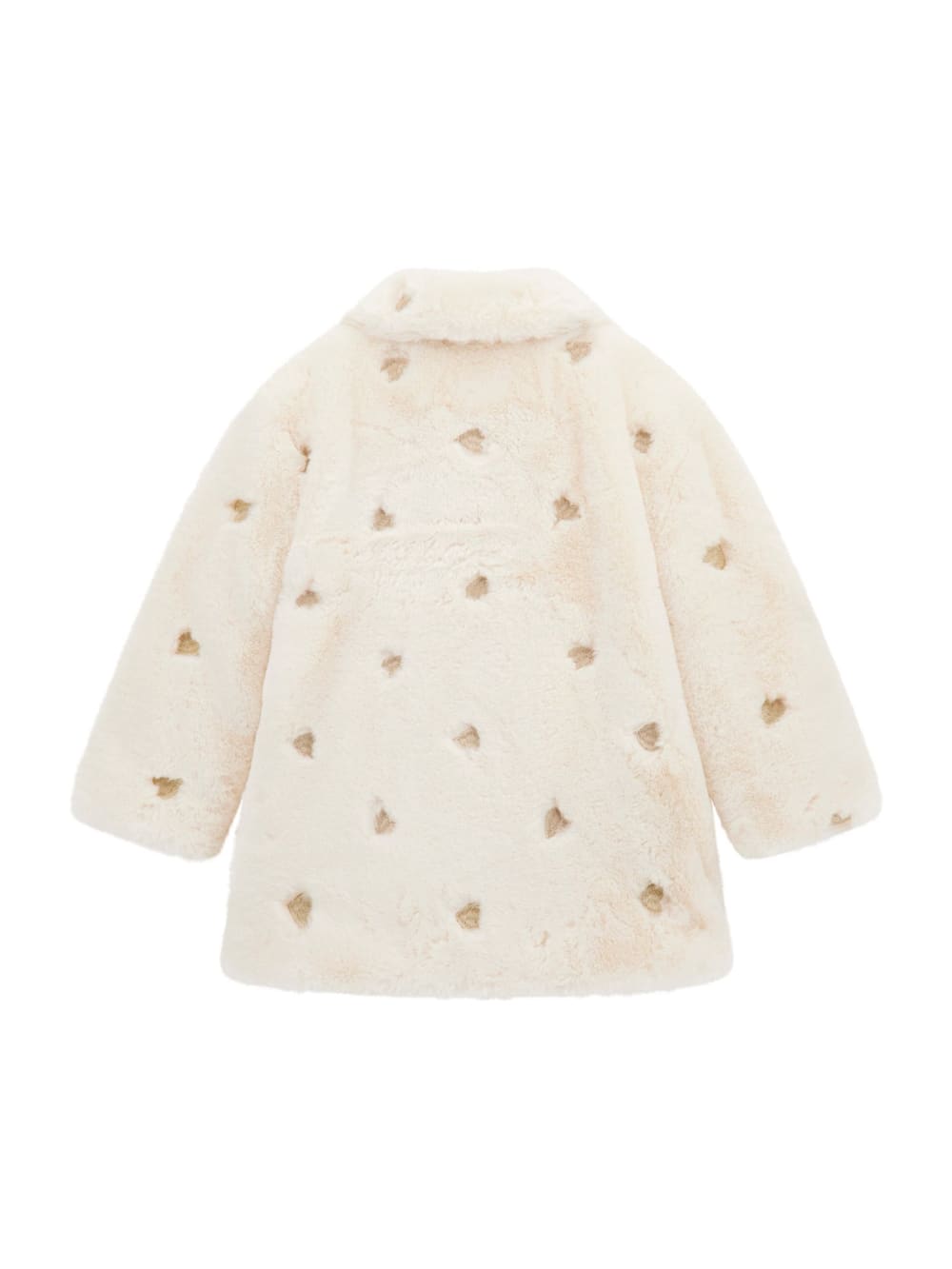 Embroidered Hearts Faux-Fur Jacket (3M-7) - Image 2