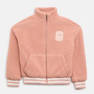 Faux-Fur Varsity Jacket (8-16)