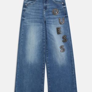 Wide-Leg Logo Jeans (7-16)