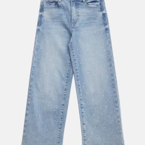 Pamela Rhinestone Wide-Leg Jeans (7-16)