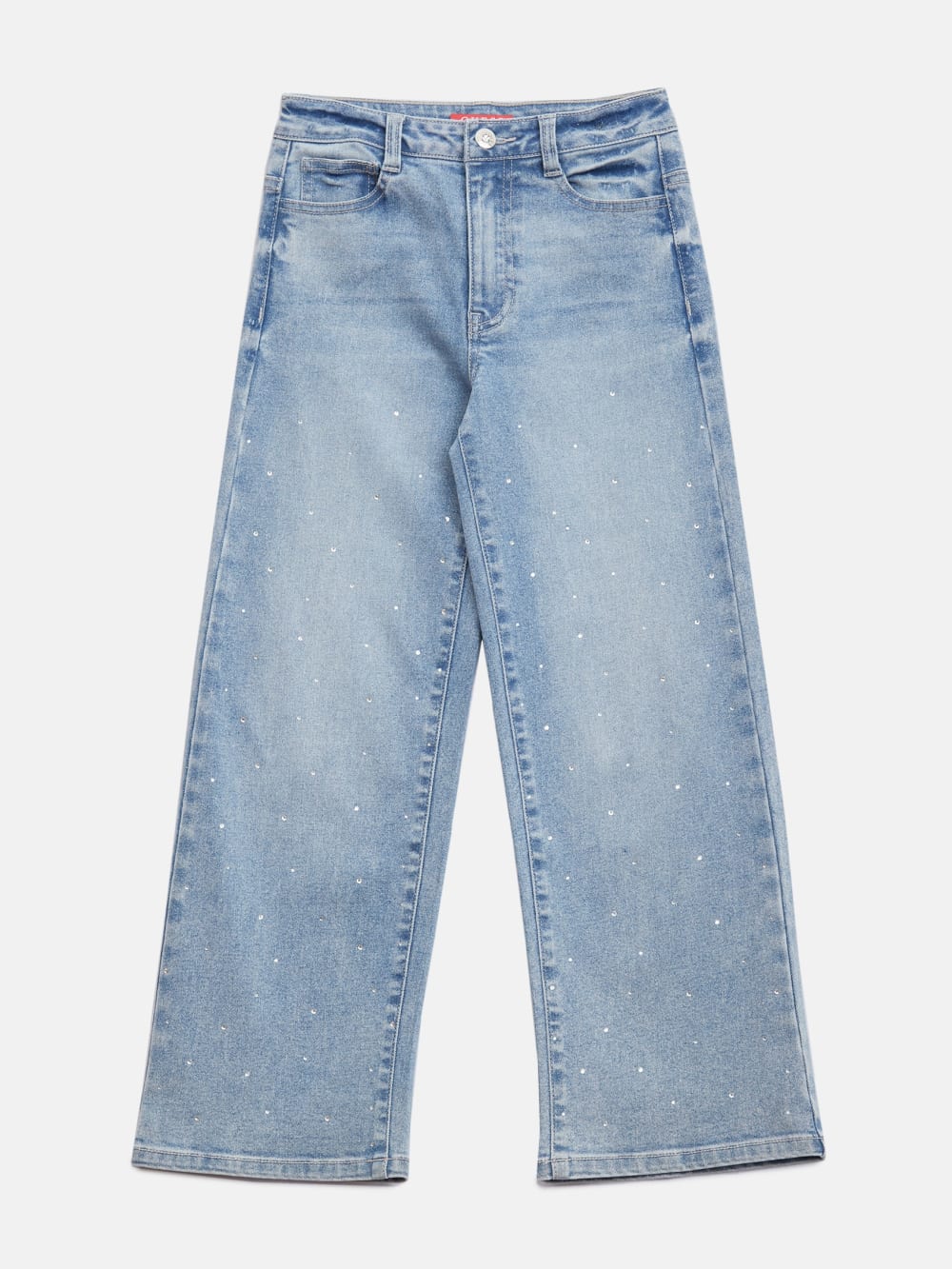 Pamela Rhinestone Wide-Leg Jeans (7-16)