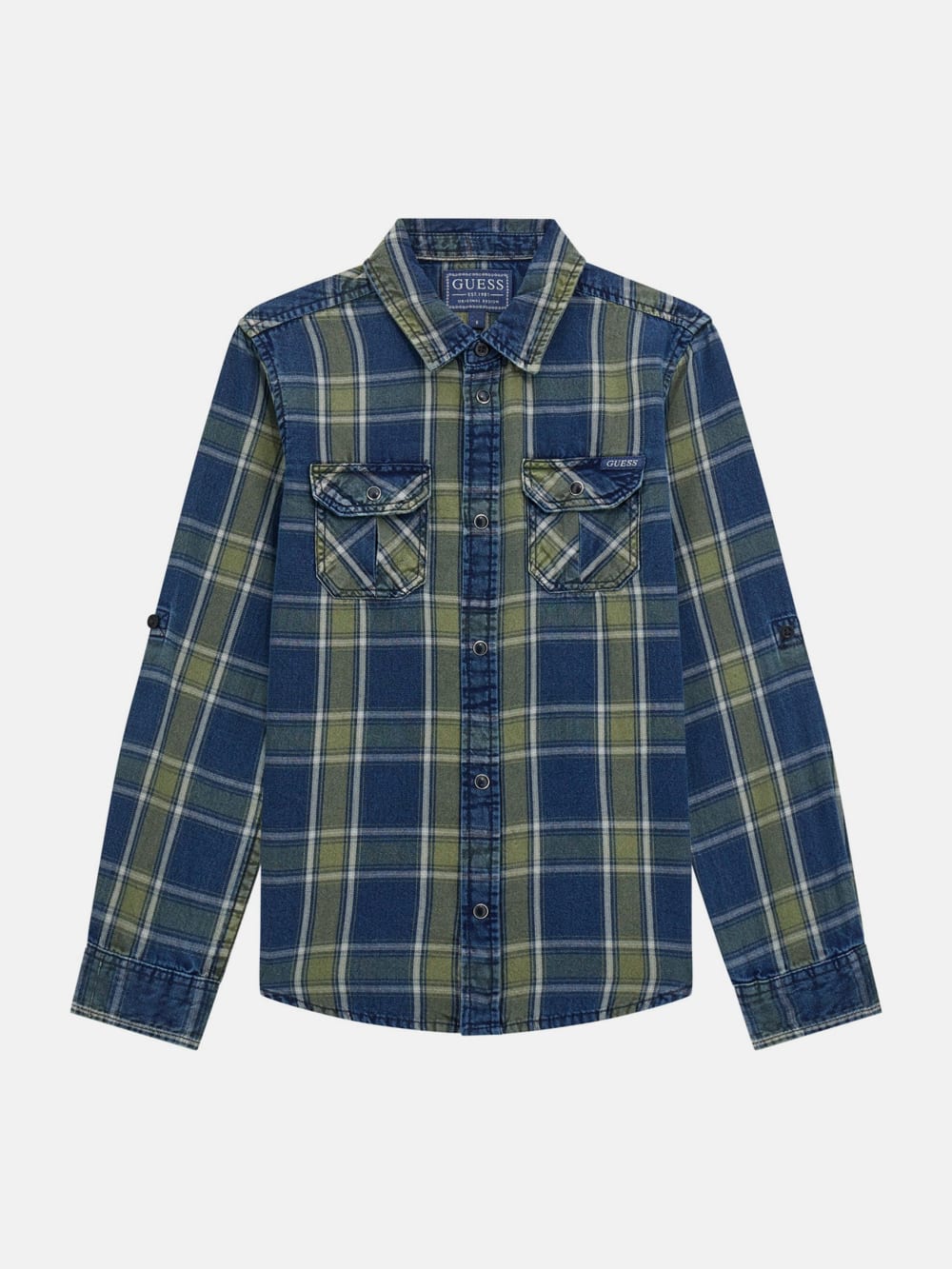 Plaid Twill Long-Sleeve Shirt (7-16)