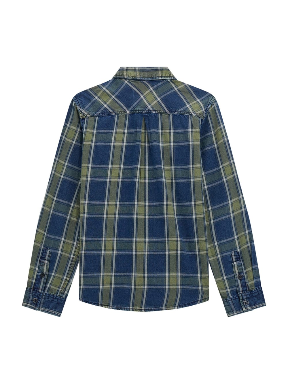 Plaid Twill Long-Sleeve Shirt (7-16) - Image 2