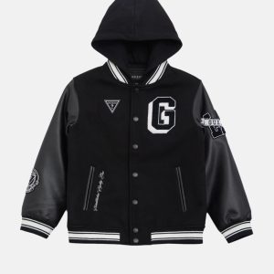 Lark Hooded Varsity Jacket (7-16)