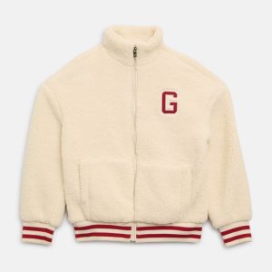 Faux-Fur Varsity Jacket (7-16)