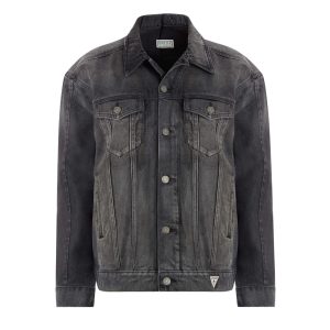 oversized pieced denim jacket
