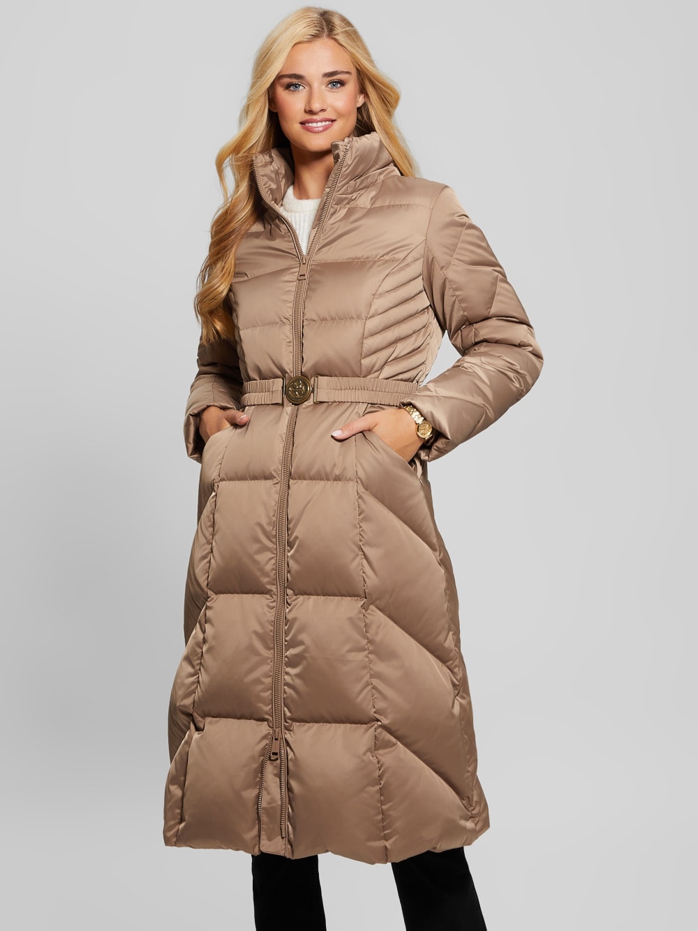 Olga Genuine Down Longline Jacket - Image 4
