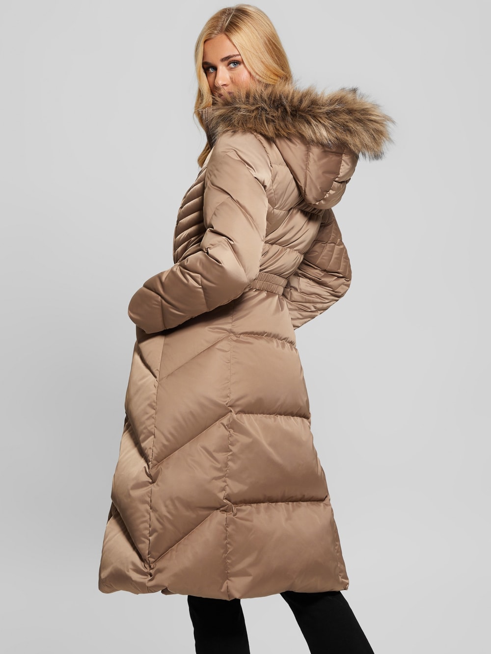 Olga Genuine Down Longline Jacket - Image 5