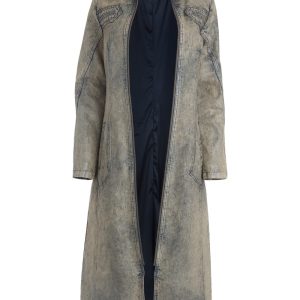 long denim coat