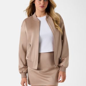 Nylon bomber jacket