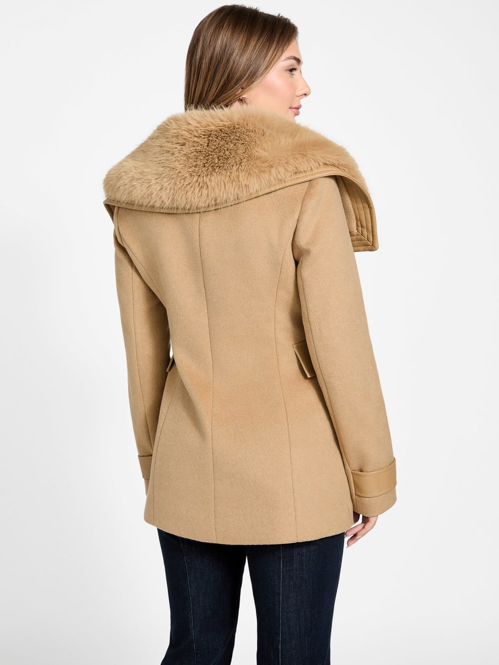 Lilia Faux-Fur Collar Coat - Image 4