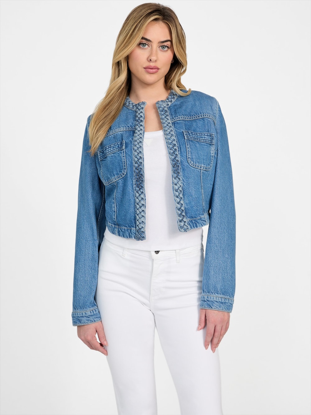 Eco Featherweight Juliana Braided Denim Jacket - Image 5