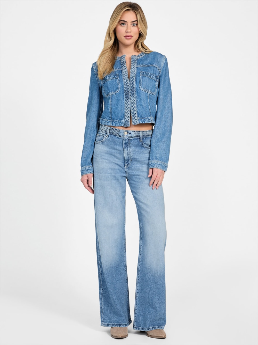 Eco Featherweight Juliana Braided Denim Jacket - Image 6