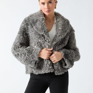Margot Longline Faux-Fur Coat