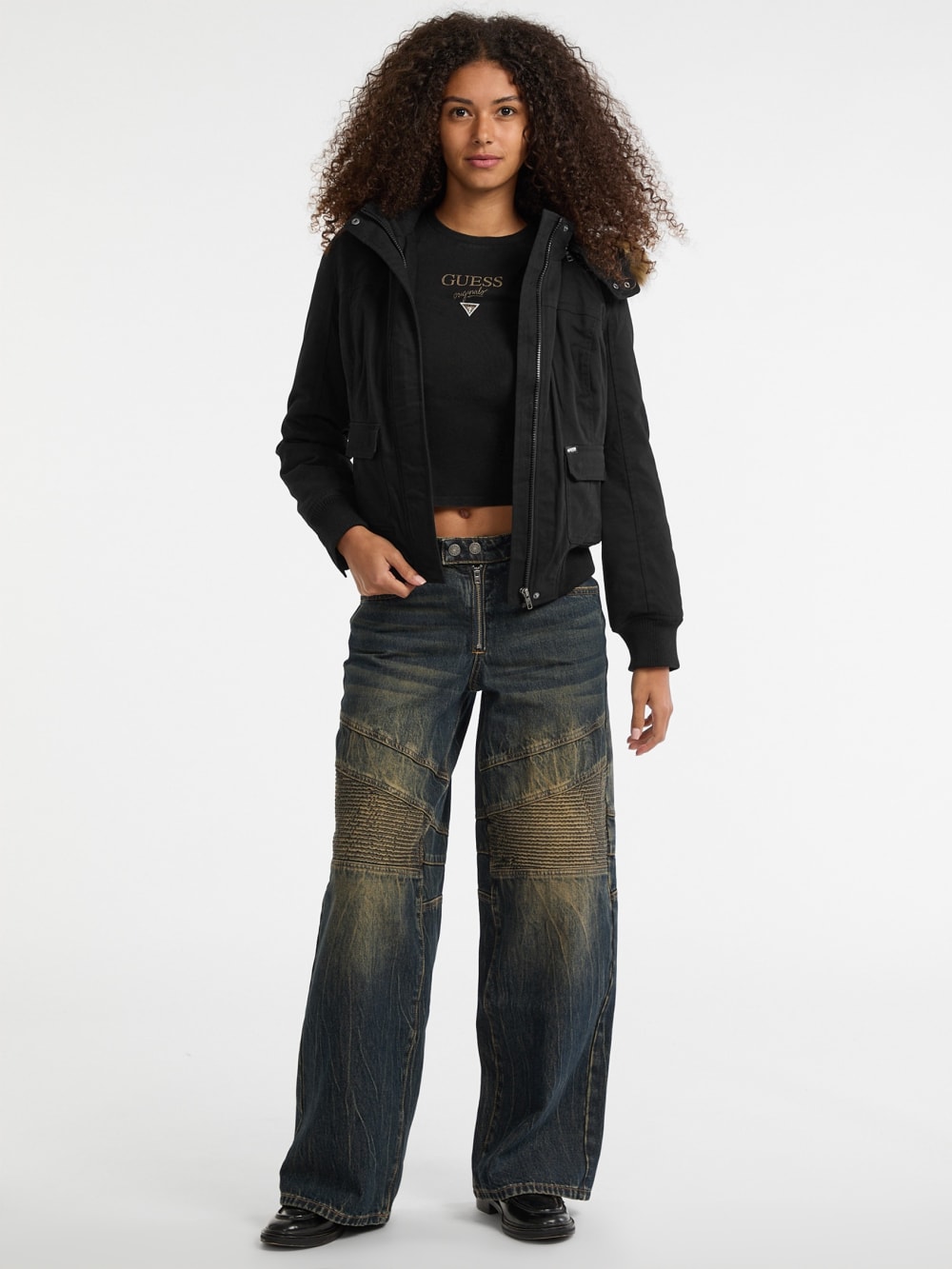 GUESS Originals Eco Faux-Fur Hooded Parka - Image 2
