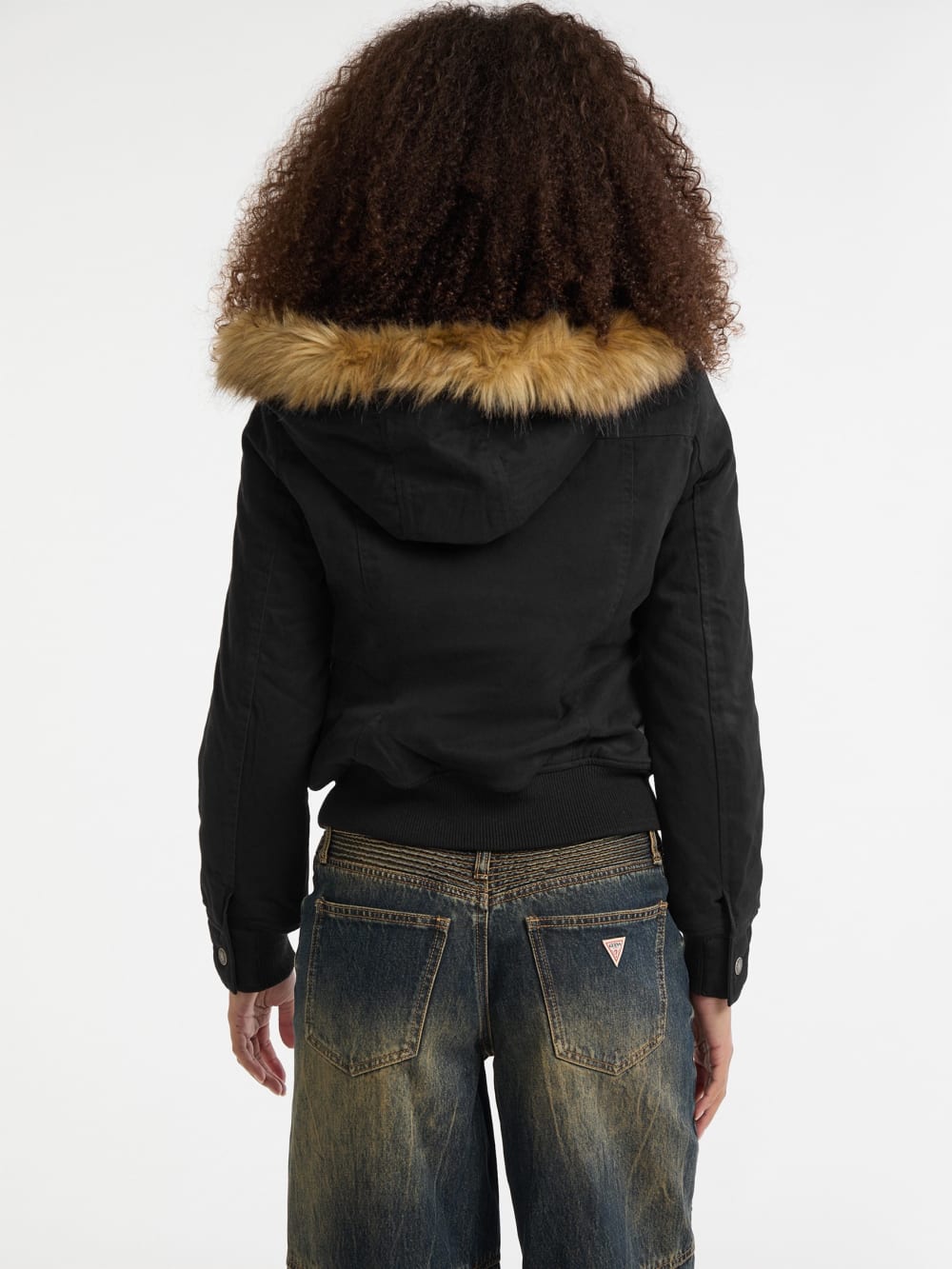 GUESS Originals Eco Faux-Fur Hooded Parka - Image 4