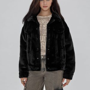 GUESS Originals Oversized Fur Jacket