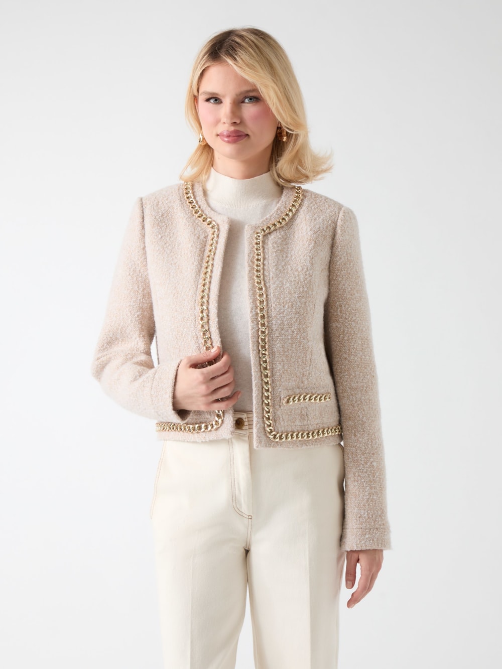Helene Cropped Tweed Jacket