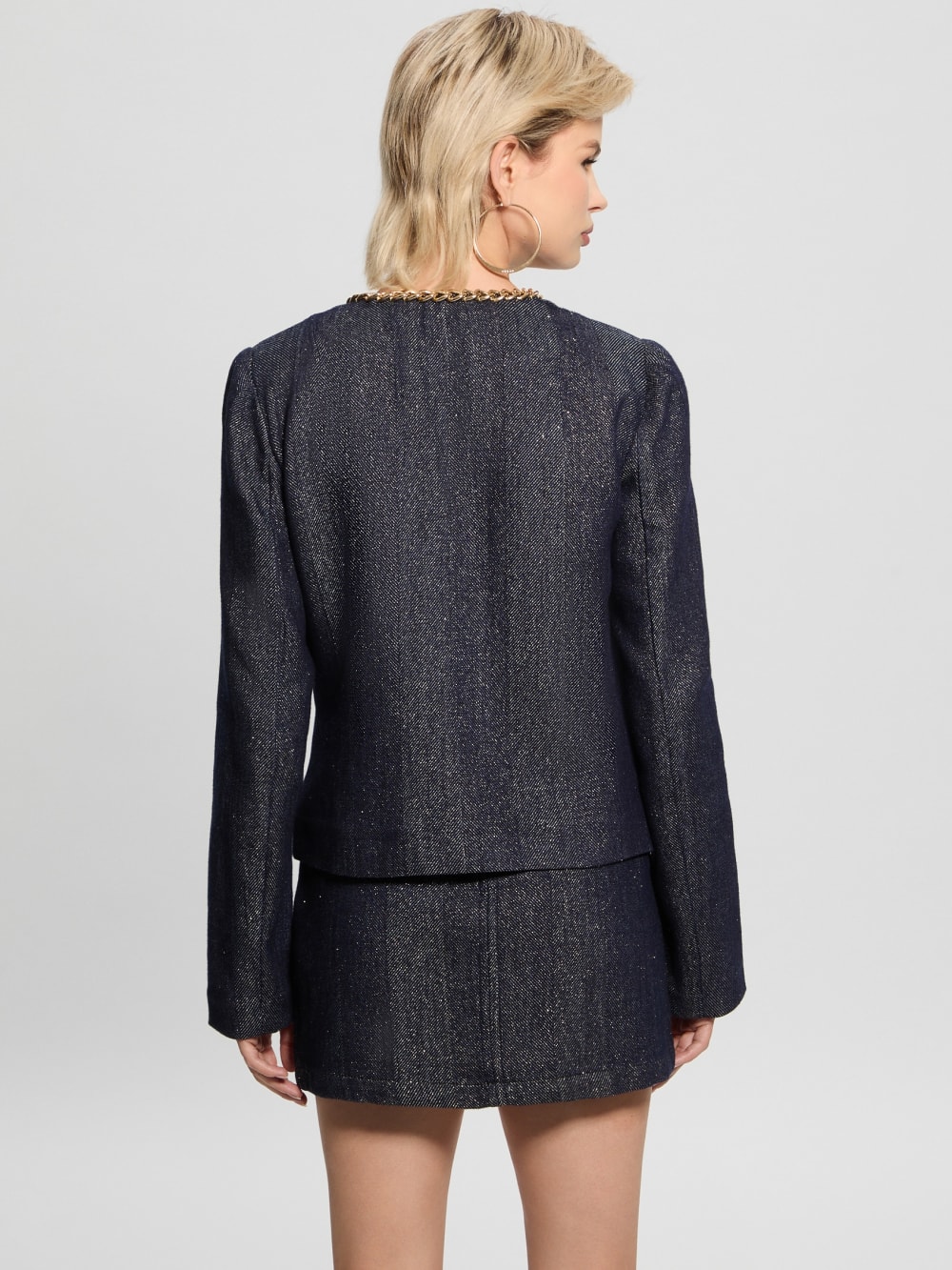 Chana Shimmer Denim Jacket - Image 5