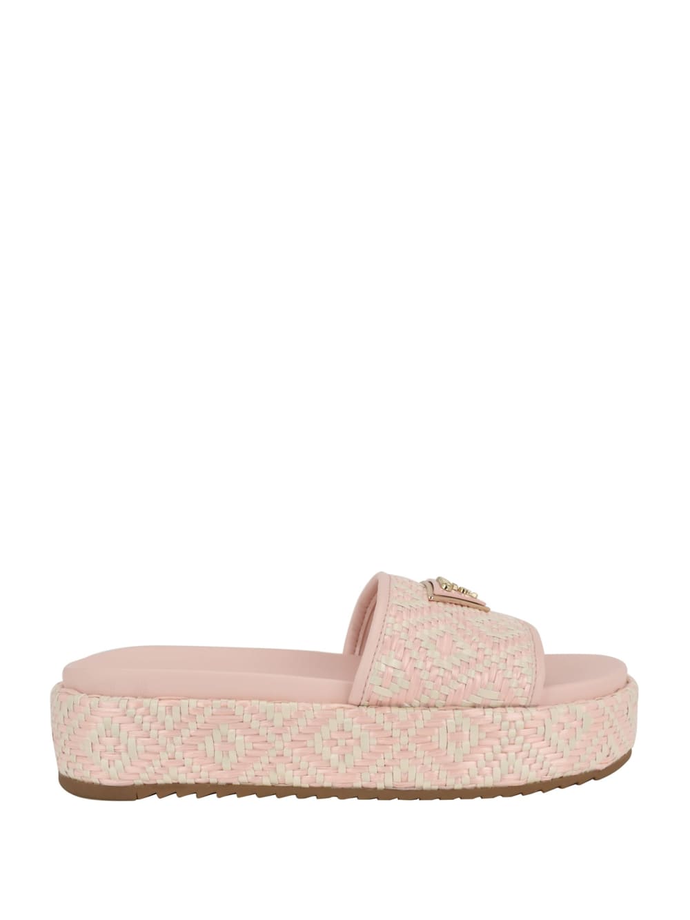 Longoh Raffia Platform Slide Sandals - Image 2