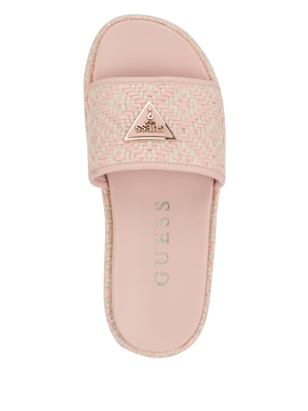 Longoh Raffia Platform Slide Sandals - Image 4