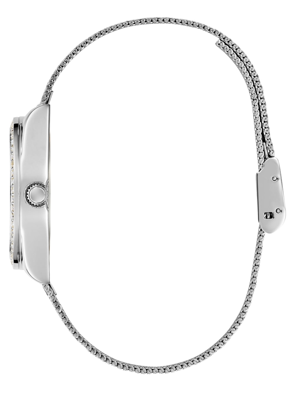 Silver-Tone Mesh Analog Watch - Image 3