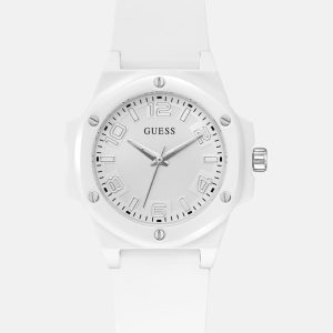 White Analog Silicon Watch