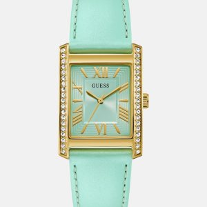 Blue Leather Analog Watch