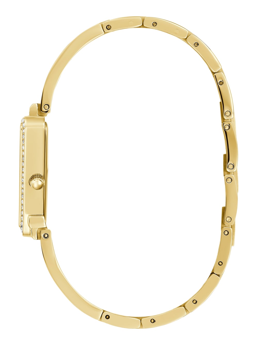 Gold-Tone Crystal Triangle Analog Watch - Image 3