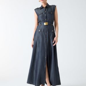 Eco Carla Maxi Denim Dress