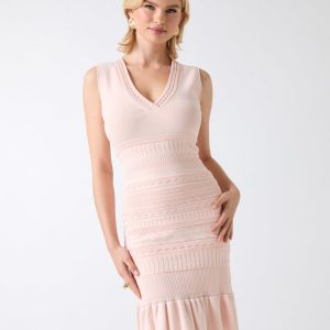 Syria Scalloped Sweater Dress