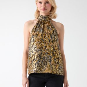 Leopard Allure Halter Top