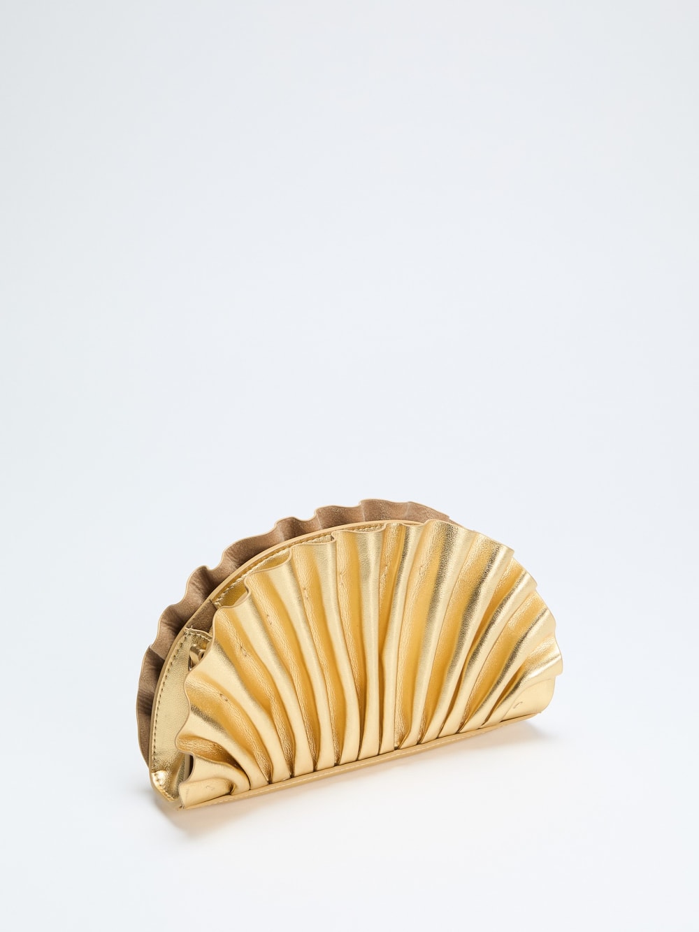 Shelly Metallic Leather Clutch - Image 3