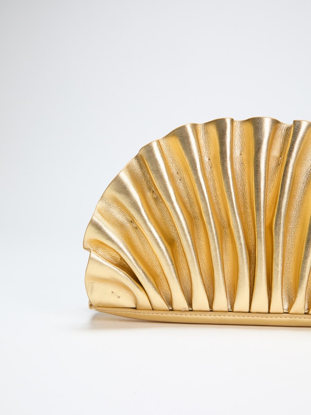 Shelly Metallic Leather Clutch - Image 4