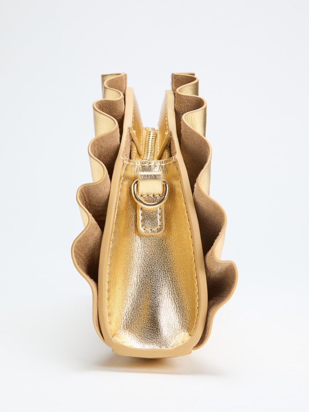 Shelly Metallic Leather Clutch - Image 6