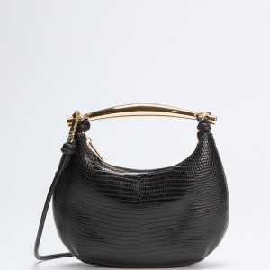 Victoria Leather Mini Hobo Bag