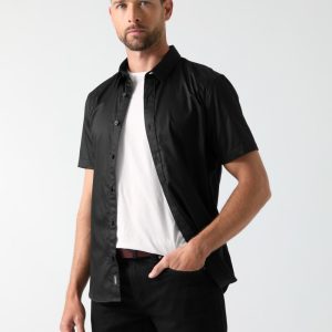 Luxe Stretch Short-Sleeve Shirt