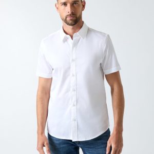 Luxe Stretch Short-Sleeve Shirt