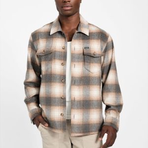 Eco Checkered Wool-Blend Overshirt