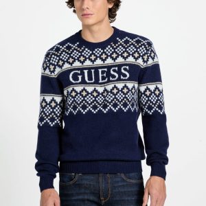 Nordic wool-blend logo sweater
