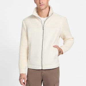 River Faux- Suede Knit Jacket